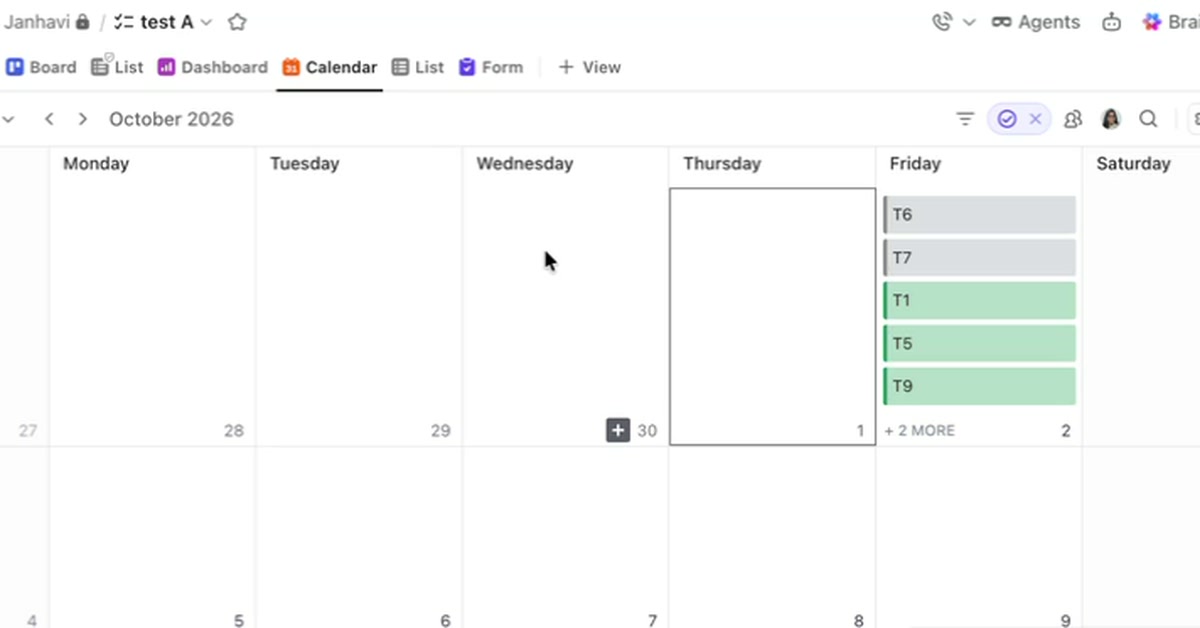 ClickUp Calendar View Explained